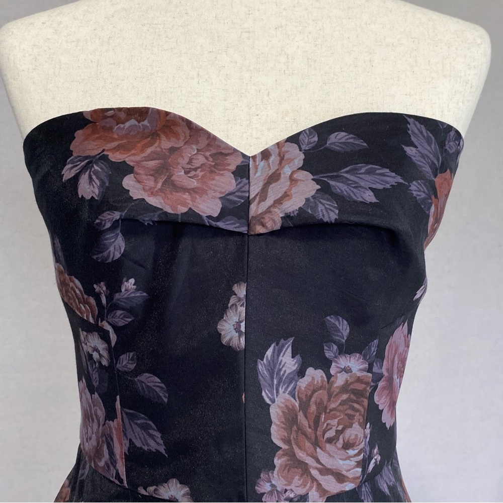 Keepsake Atomic Floral Strapless A-Line Dress Sweetheart - Picture 5 of 13